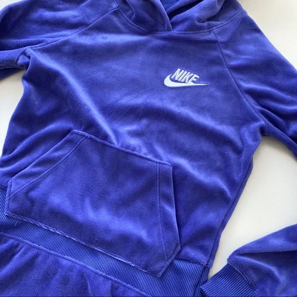Nike Violet Cute velvet hoodie dress 2096 - Picture 4 of 5